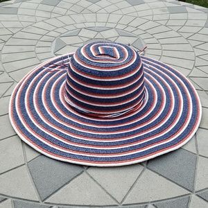 Tropical Trends Straw Floppy Beach Hat UPF 50+